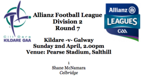 Allianz Football League Team News – Kildare v Galway