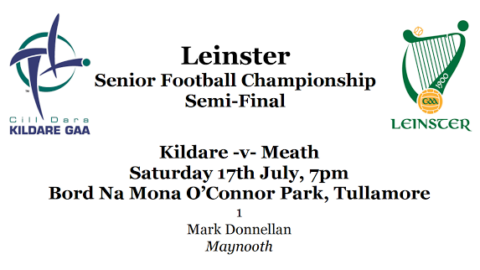 Leinster SFC Semi-Final Team News: Kildare v Meath