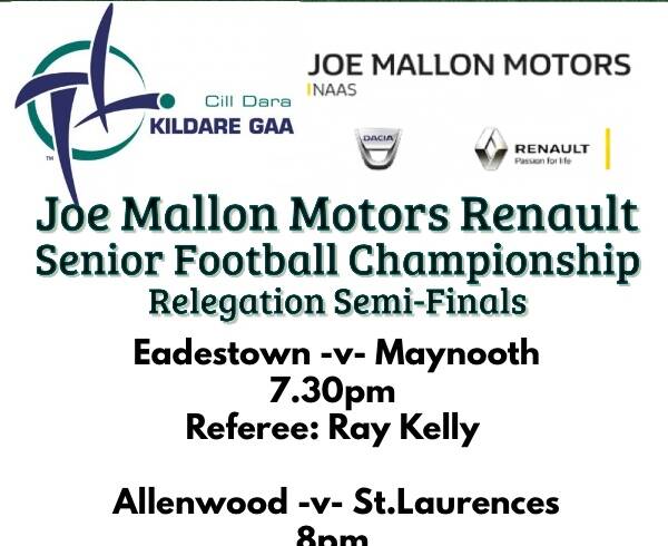 Joe Mallon Motors Renault SFC Relegation Semi-Finals