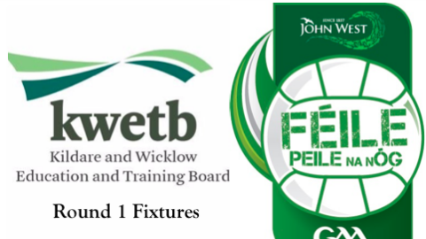 KWETB U14 Feile Football – Round 1 Fixtures