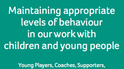 Maintaining appropriate levels of behaviour in our work with children and young people