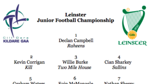 Team News – Leinster Junior Football Championship