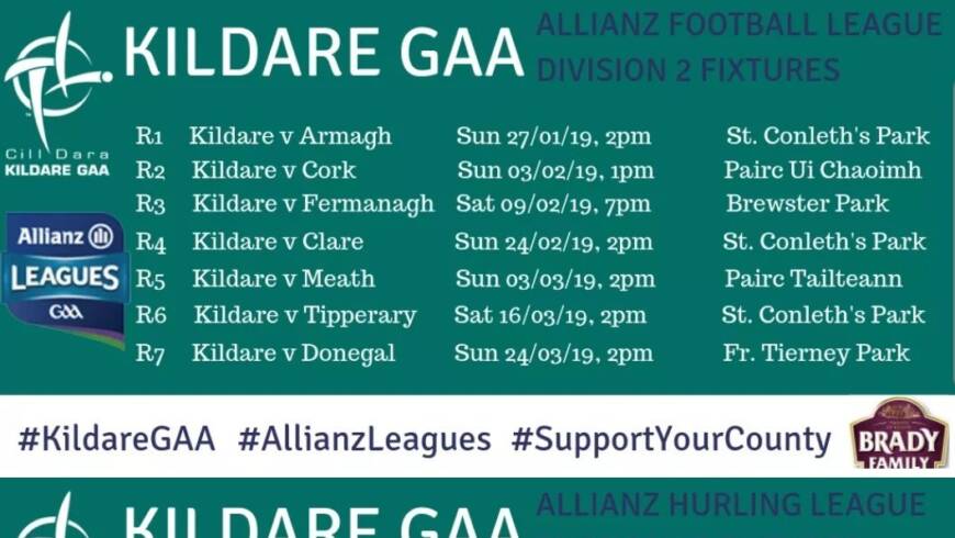 Be There All The Way with Kildare GAA for the 2019 Allianz Leagues