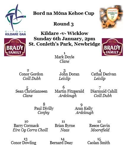 Kildare v Wicklow – Kehoe Cup