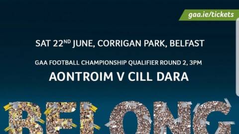 Ticket Information: All-Ireland SFC Round 2 – Kildare v Antrim