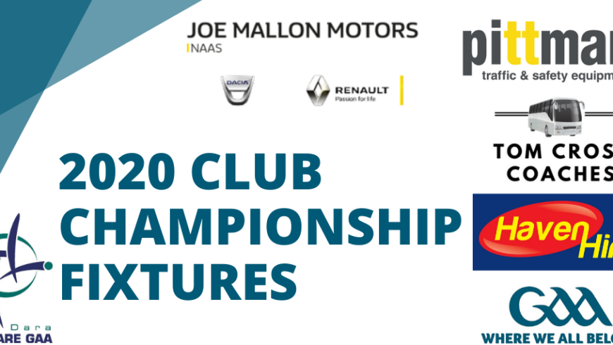 Kildare GAA Club Championship Fixtures Monday 14th September – Tuesday 22nd September