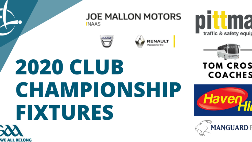 Kildare GAA Updated Club Championship Fixtures Tuesday 15th September – Friday 18th September