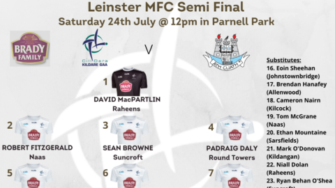 Kildare Minor Football Team v Dublin – Leinster MFC Semi Final