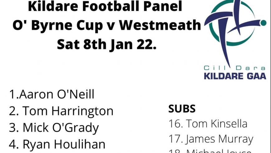 TEAM NEWS: O’Byrne Cup Round 1 – Kildare v Westmeath