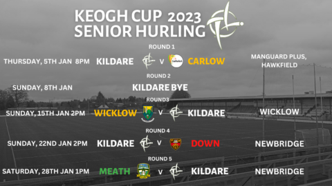 Keogh Cup – Kildare GAA Senior Hurling Fixtures 2023