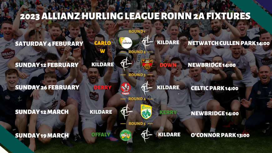 Confirmed 2023 Allianz Hurling League Division 2A Fixtures