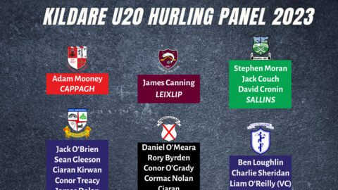 Eoin Stapleton and his management have named the Kildare U20 Hurling Panel for 2023
