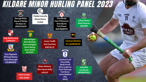 Adrian Kinsella and his management team have announced the Kildare Minor Hurling Panel for 2023.
