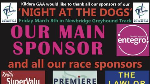 Thanks to all our Sponsors for our NIGHT AT THE DOGS